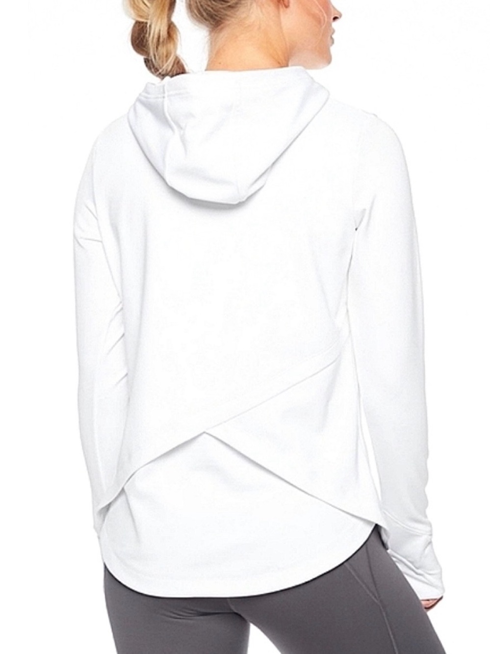 Athleta Bootcamp Hoodie Bright White Plush Tech 🤍 S